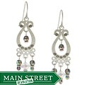 MS DJ Casanova Tierracast Twilight Black Crystal Chandelier Earrings