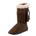 Bearpaw Women's 'Constantine' Maple Metalic-knit Slipper Boots