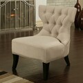 Sedona Light Cream Microsuede Nailhead Chair