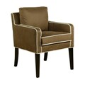 Marquee Microsuede Two-tone Brown Club Chair