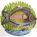 Recycled Steel Drum Fish in Sea Grass Wall Art (Haiti)