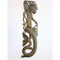 Recycled Steel Drum Mermaid Wall Art (Haiti)