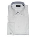 Domani Blue Label Mens White French Cuff Dress Shirt