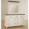 Broyhill Cross Creek Cherry and White 7-drawer Dresser