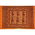 Sumak kilim rug truths Afghani Hand-woven Rust/ Beige Tribal Soumak Kilim Wool Rug (6'5 x 9')