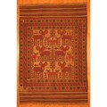 Sumak kilim rug truths Afghani Hand-woven Beige/ Rust Tribal Soumak Kilim Wool Rug (6'3 x 9')