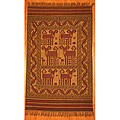 Afghani Hand-woven Beige/ Rust Tribal Soumak Kilim Wool Rug (5'11 x 9'5)