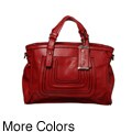 Chocolate New York Detachable Strap Tote Handbag