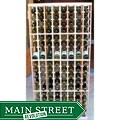 Architectural Elements 6-foot 136-bottle Redwood Wine Rack
