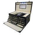 Morelle Largest Genuine Leather Jewelry Box w/ LED light