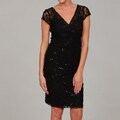 Scarlett Women's Lace & Sequin Shutter Pleat Dress