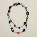 Multi-colored Aura of Glass Beaded Necklace (India)