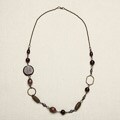 Glass and Wood Chain Reaction Beaded Necklace (India)