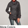 Last Kiss Women's 2-button Fold Over Collar Coat FINAL SALE