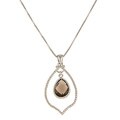 Kabella Sterling Silver Smoky Quartz Rope Necklace