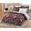 Vintage Blossom 5-piece Twin-size Microfiber Bed in a Bag with Sheet Set