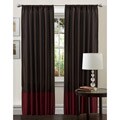 Lush Decor Red 84-inch Cocoa Flower Curtain Panel 