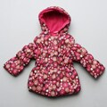 Pink Platinum Toddler Girls' Floral Print Puffy Coat FINAL SALE
