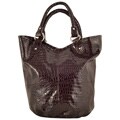 Parinda Adria Croco Embossed Faux Leather Travel Tote