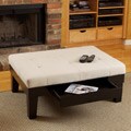 Chatham Ivory Linen Storage Ottoman