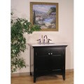 Marble Top 38-inch Single Sink Bathroom Vanity