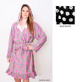 Microterry Mod Dots Hooded Robe