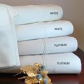 Egyptian Cotton Sateen Solid 600 Thread Count Queen/ King-size Sheet Set