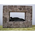 Lava Stone Sleeping Buddha Wall Hanging (Indonesia)