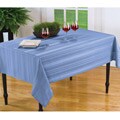 Divine Stripe Spill-proof Light Blue 60x104-inch Oblong Tablecloth