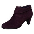 Aerosoles Women's 'Play Date' Purple Pleated Booties FINAL SALE