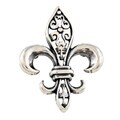 Silvermoon Sterling Silver Fleur de Lis Brooch