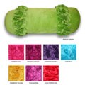 Melissa Ruffle Microplush Bolster PIllow