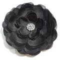 Bow Clippeez 2 Envy Black Gem Flower Clip
