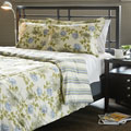 Water Flower Ivory Twin-size Duvet Cover Set