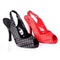 Pinup Couture Women's 'Cutiepie' Hidden Platform Peep Toe Slingback Heels