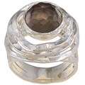 Sterling Silver and Smokey Quartz Ring (Israel)