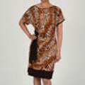 AnnaLee & Hope Women's Short Sleeve Animal Print Dress
