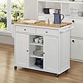 Maryland Wood Top Kitchen Cart