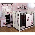 Kidsline Modern Lady Bug 4-piece Crib Bedding Set