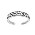 Silvermoon Sterling Silver Celtic Design Toe Ring
