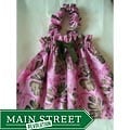 Just Girls Pink Hawaiian Halter Dress
