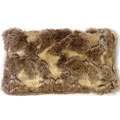 Variegated Faux Fur Throw Pillow