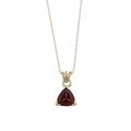 FJC 14k Gold Garnet Necklace