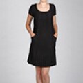 Jessica Howard Women's Short Sleeve Pleated Front Trap Dress
