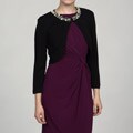 Jessica Howard Women's Petite Pearl Neck Toggle Sweater FINAL SALE