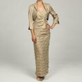 Jessica Howard Women's Petite 2-pc Sweetheart Neck Laser Cut Dress