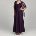 Jessica Howard Women's Petite Embellished Neckline Dress