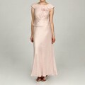 Jessica Howard Women's Petite Pink Layered Ruffle Dress