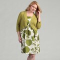 Jessica Howard Women's Plus Belted 2-piece Sweater Dress