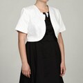 Jessica Howard Women's Plus Size Bolero Jacket